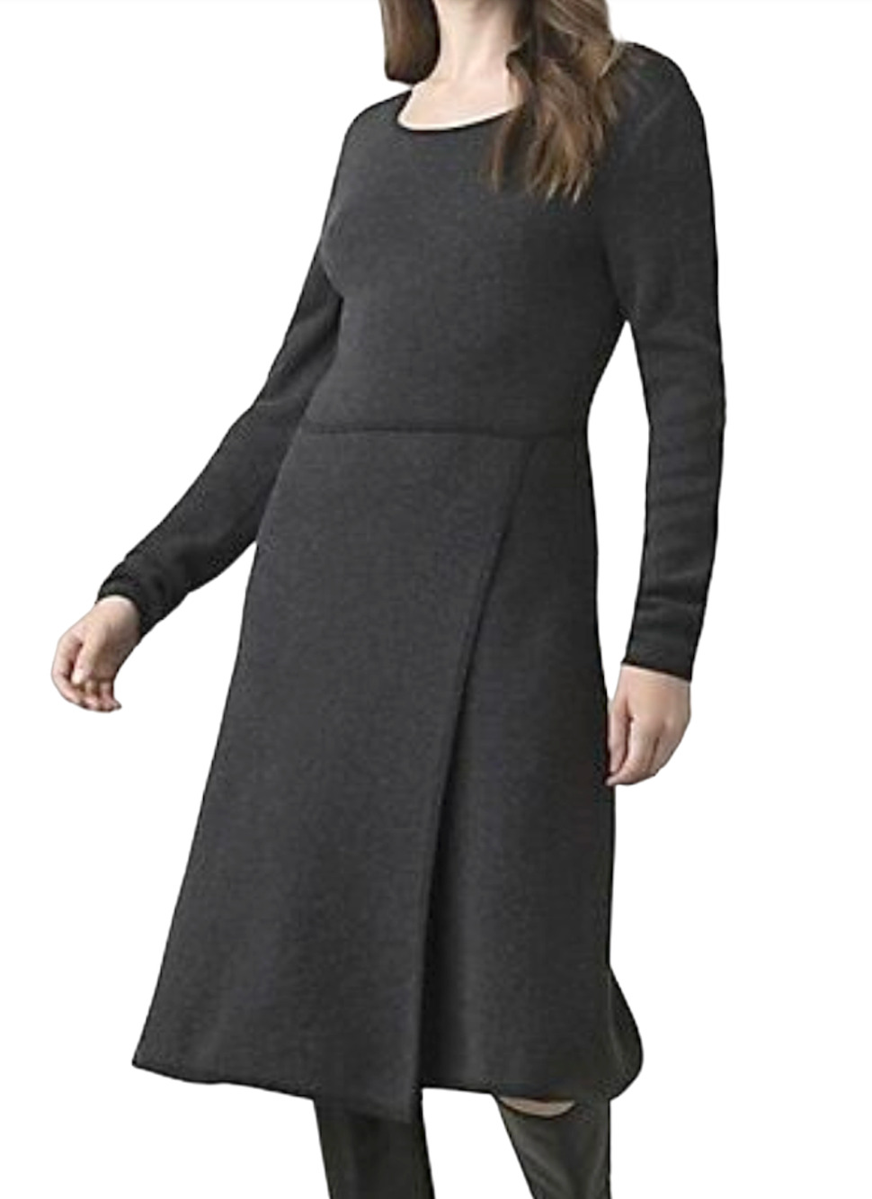 NEW PRANA CHARCOAL GRAY CASCADENCE SWEATER DRESS SIZE XS 1969821